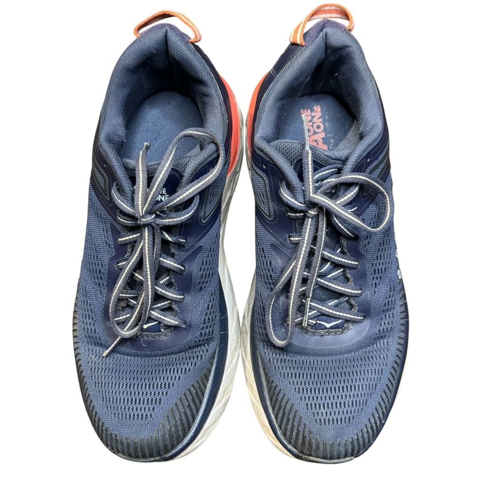 Hoka One One Bondi 7 Shoes Womens Size 8 Blue Mesh Running Sneakers 1110519BIBBL
